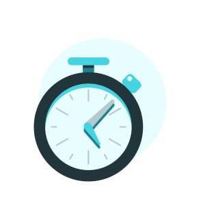 Stopwatch set at a random time