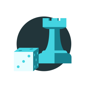 Chess rooke and die